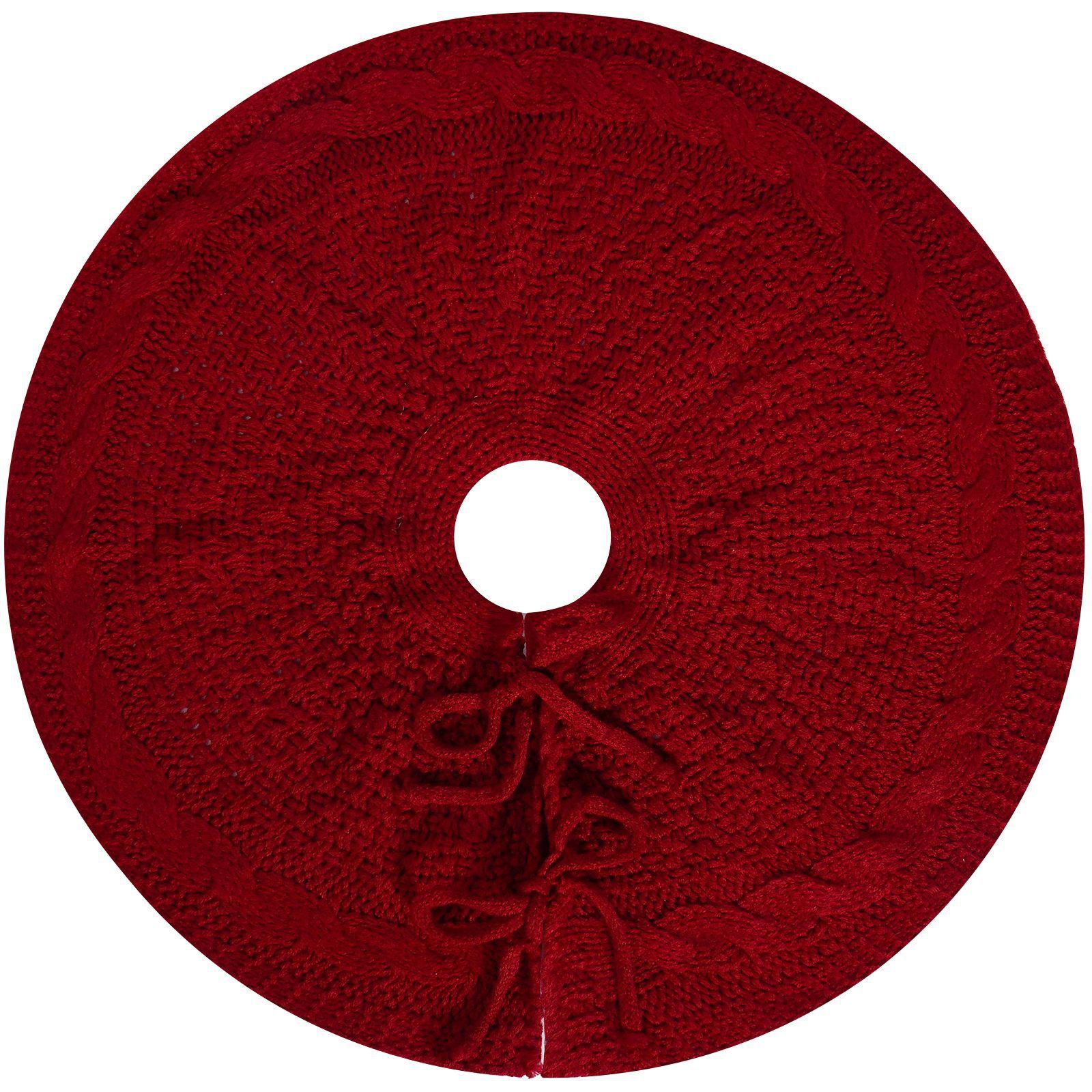 

2025 Новый коврик под елку Белый вязаный День Рождества Гостиная Основание рождественской елки Декоративные принадлежности 46x46cm чёрный