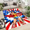 Wonder Woman pattern rug, suitable for living room, bedroom, bedside, balcony and other places, Nordic style decorative rug,
