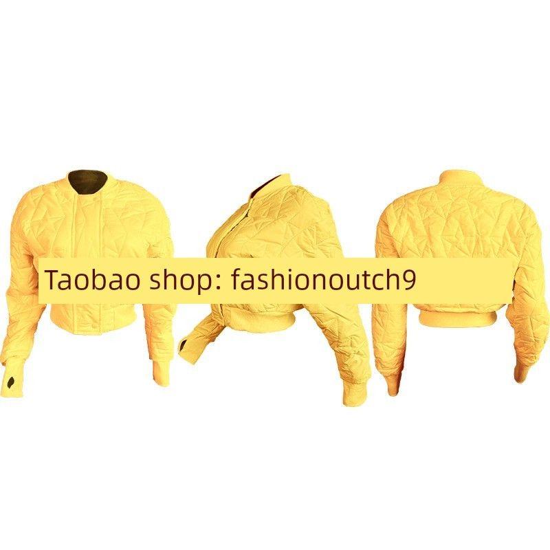 

2025 Cotton Padded Thick Warm Jacket Yellow L