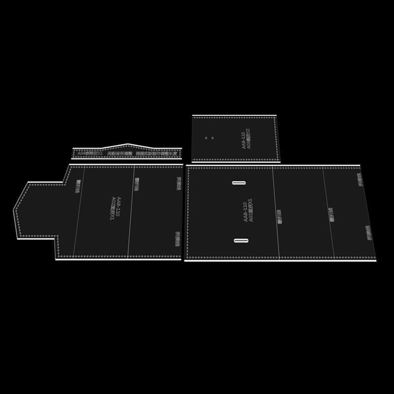 

Кожаная сумка ручной работы для женщин, выкройка для шитья, акриловый трафарет, швейные принадлежности с отверстиями