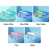 Children's High-definition Waterproof And Anti Fog Swimming Large Frame Glasses Convenient Goggles Silicone Connected Earplugs