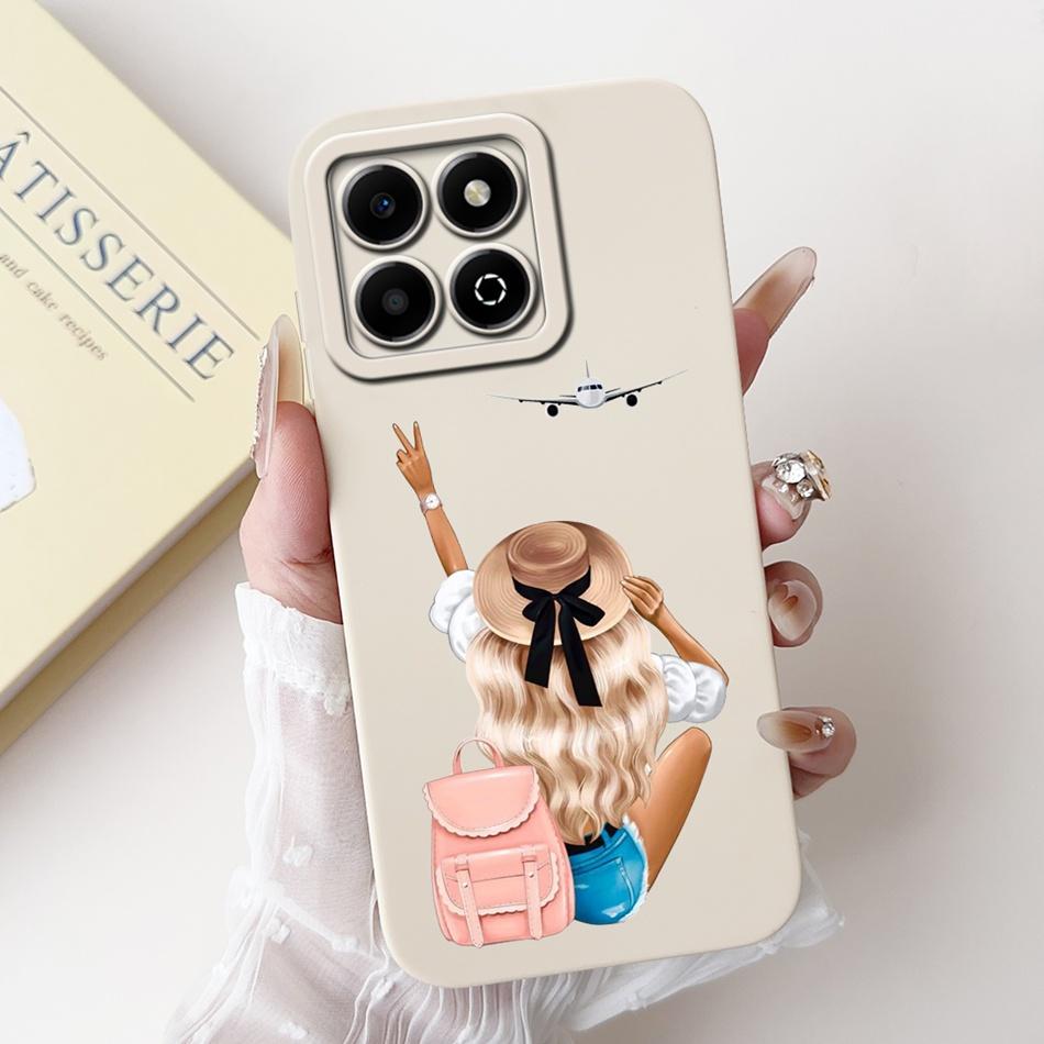 For Honor X6b Fashion Moon Pattern Phone Case For HonorX6b X 6B 4G JDY-LX1 JDY-LX2 Soft Silicone Shockproof Cases