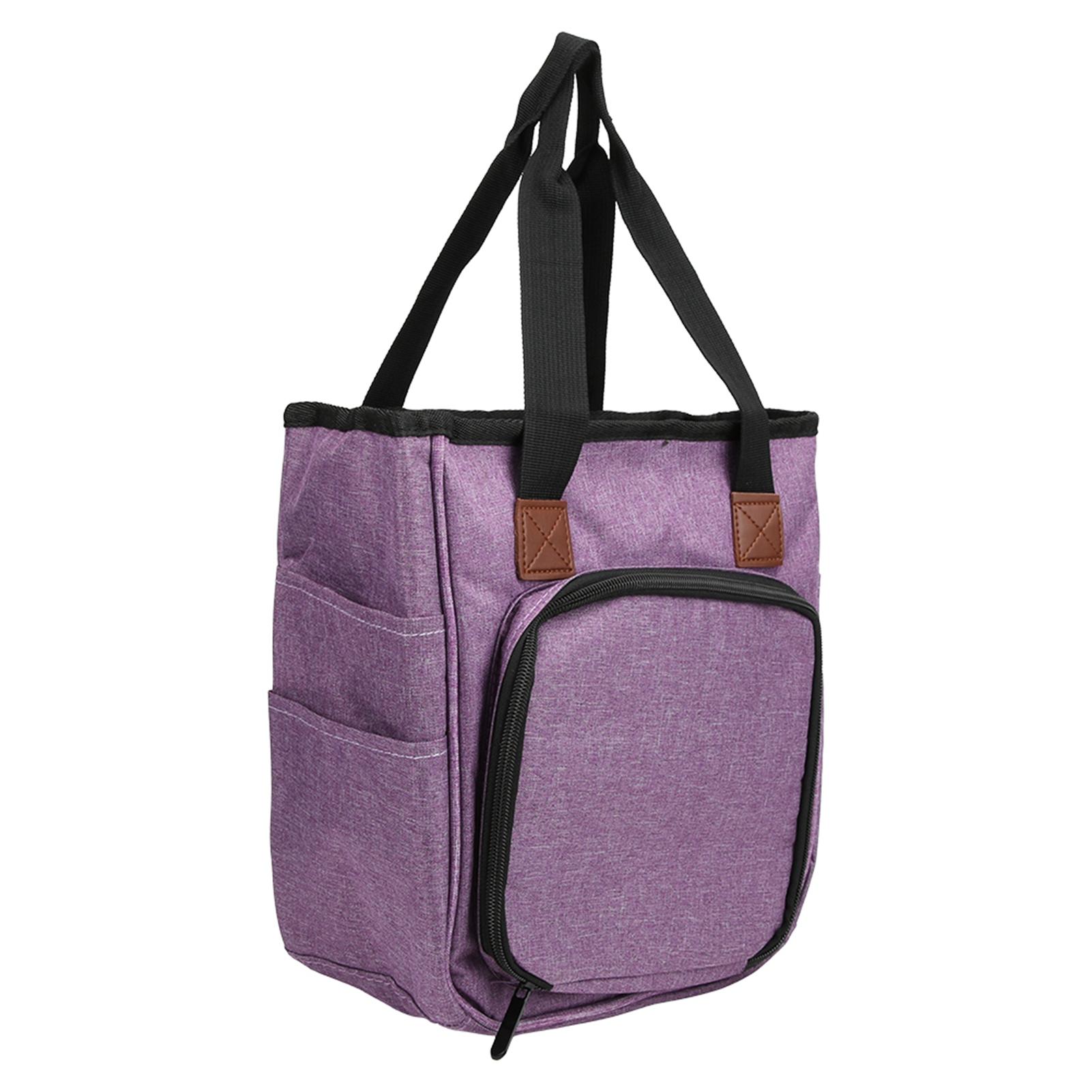 

Ткань Оксфорд Сумка для хранения вязания крючком пряжа органайзер для спиц швейные принадлежности фиолетовый фиолетовый