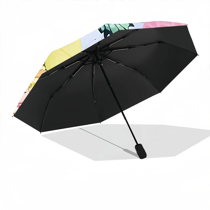1pc Butterfly Garden Folding Umbrella, Durable, Suitable for Outdoor Activities or Rain, Suitable for Commuting yy251027108