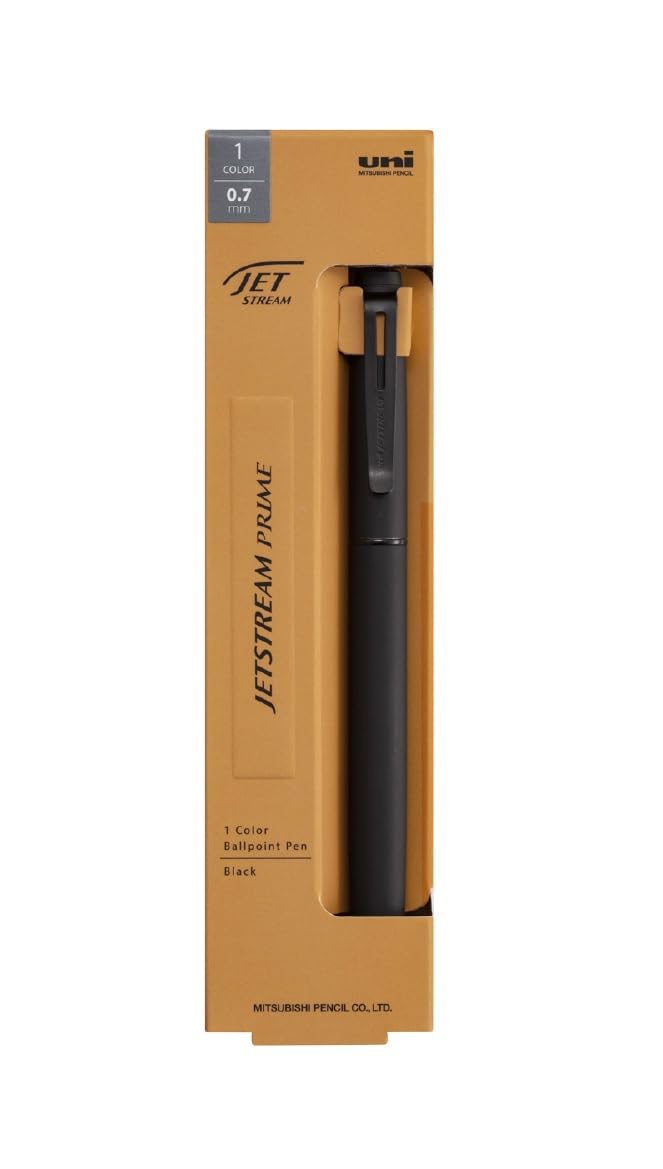 

Шариковая ручка Mitsubishi Pencil Jetstream Prime с поворотным выдвижным механизмом, на масляной основе, SXK-3500-07, 0,7 мм, черная, чёрный