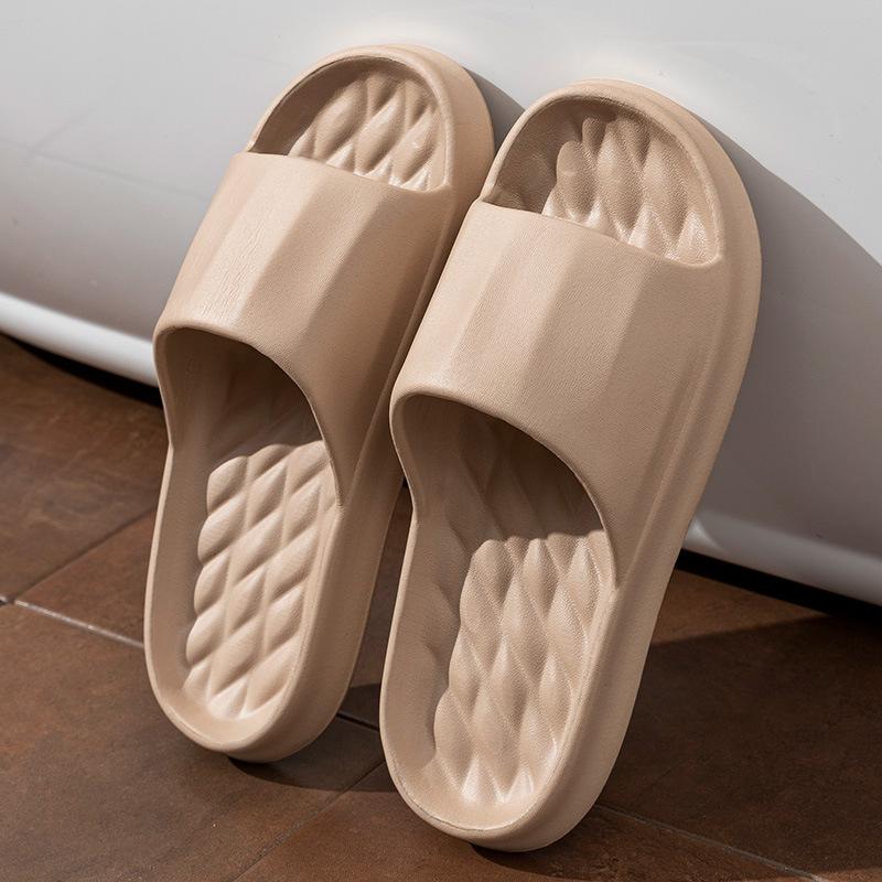 Cool Slippers for Women's New Indoor Home Bathing Non-slip EVA Thick Soft Bottom Couple Sandals for Men