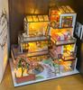 DIY Wooden Miniature Model Kit Mini Dream Town Casa Doll Houses 3D Puzzle Dollhouse With Furniture for Friends Birthday Gifts