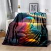 Weiche Bunte Kieselsteinweg Überwurfdecke Naturinspiriertes Design für Zuhause Schlafzimmer Bett Sofa Abdeckung Kinder Neuer Stil