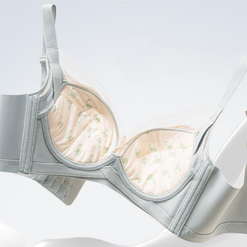 Sexy Lace Adjustable Bra Gathered and Breathable No-rim Side-lifting Bra To Prevent Breast Sagging