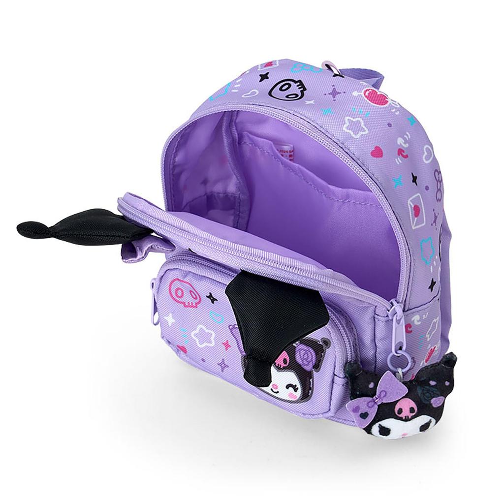 Gakuen Kirameki for alderen 3 og 124982 [Sanrio] Pung i ryggsekkstil, Festival, Kuromi, polyester, PVC, stål, opp,