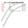 Auto Frontscheibenwischerblätter 21" + 18" J Haken U-Typ Universal für Daihatsu Geely Honda Hyundai KIA Nissan Suzuki