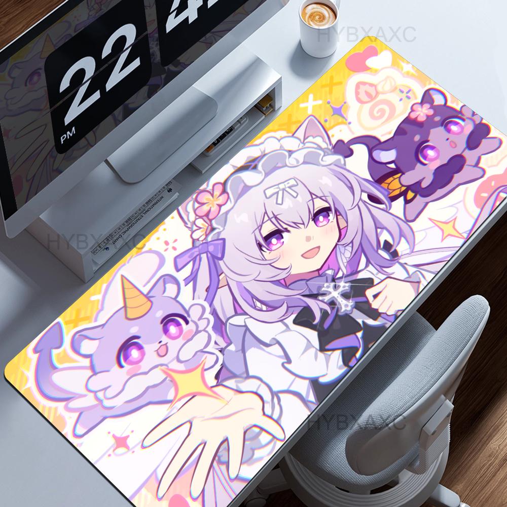 New Hd Print Honkai Star Rail Firefly Mouse Pad Kawaii Anime Game Girl Desk Mat Pc Cabinet Keyboard Mats Cute Xxl Large Hybxaxc