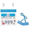 Skater Doraemon Line Design Sanrio Travel Pocket Pouch with Shoulder 11cm H X 14cm W X 3cm D ODKP2-A 2-Way Strap,