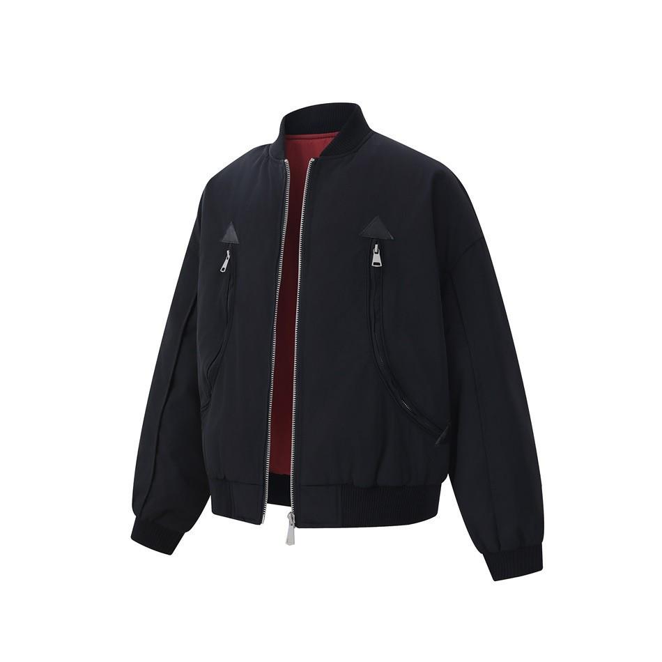 FORN3 American Retro Men's Pilot Zipper Jacket - Trendy Loose Fit Winter Down Coat (N1807)