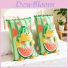 Oreiller Peluche Cartoon Watermelon Dundan Chicken Pour Canapé Lit Voiture Soutien Lombaire
