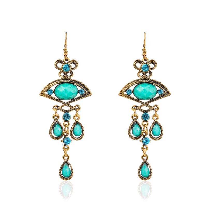 cStyle Water Drop Earrings for Women Retro Dangle Earring