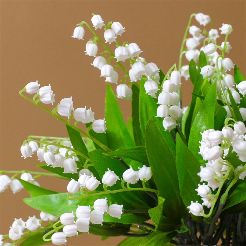 Artificial Bell Orchid Flower Decor Home Office Table Centerpiece Simulation Flower