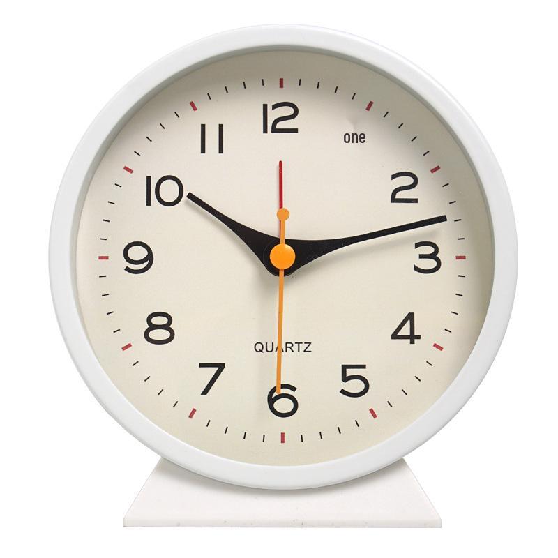 Modern Metal Small Alarm Clock with Luminous Display - Children s Creative Silent Bedside Desk Clock