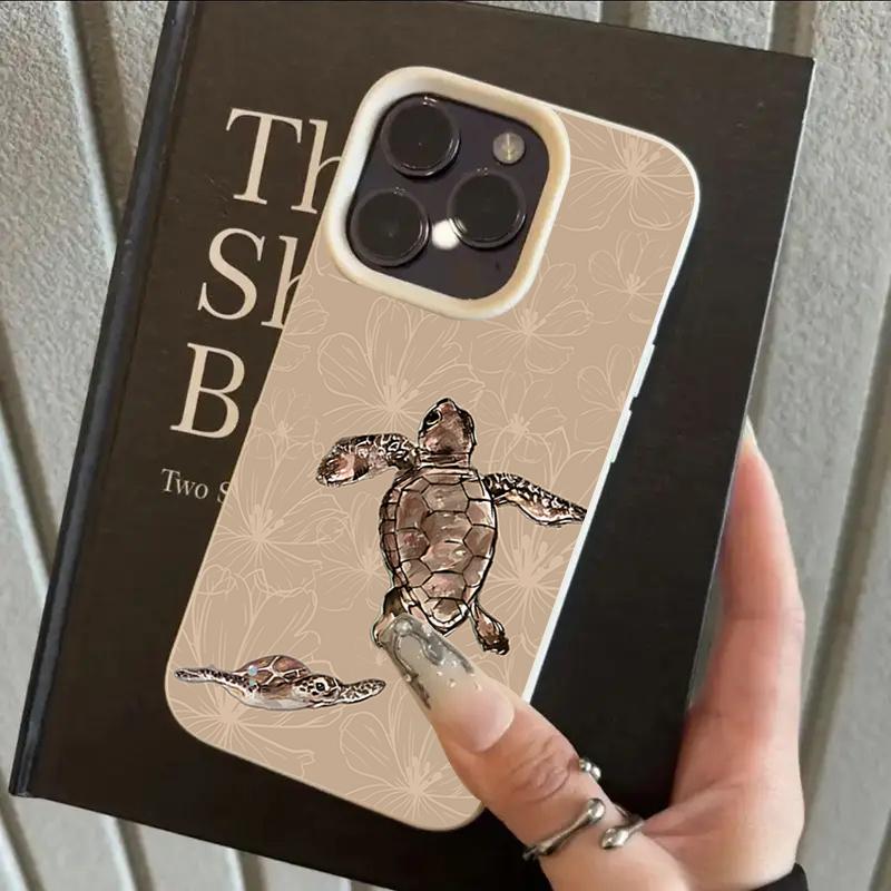 

Patterned Turtle Pattern Lychee Texture Silicone Phone Case For iPhone 11 12 13 14 15 16 17 Pro Max 14 Plus 17 Air Soft Cover iPhone 15 Pro