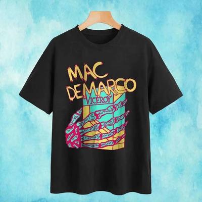 Vintage Mac DeMarco Short Sleeve Cotton Black Full Size Unisex Shirt AG480