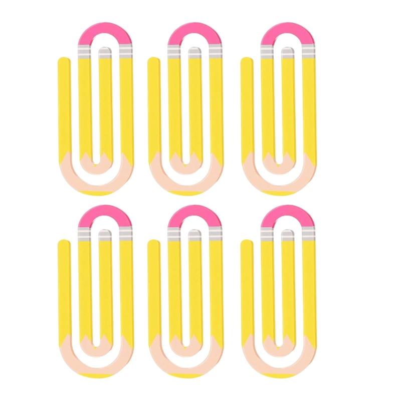 

Permanent Clear Paper Clamps With Marker Function Heart Plan Office School Materials