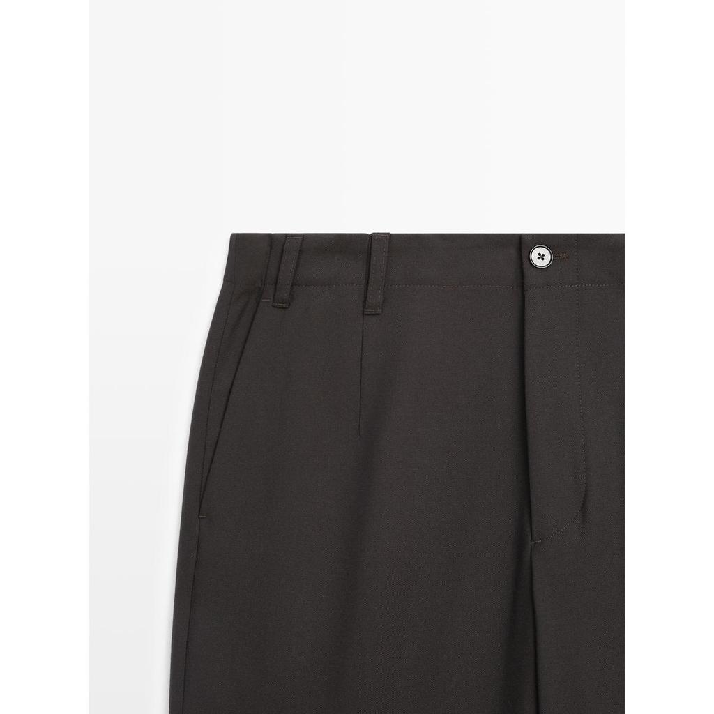 Masimodutti Structured Cool Wool Pants