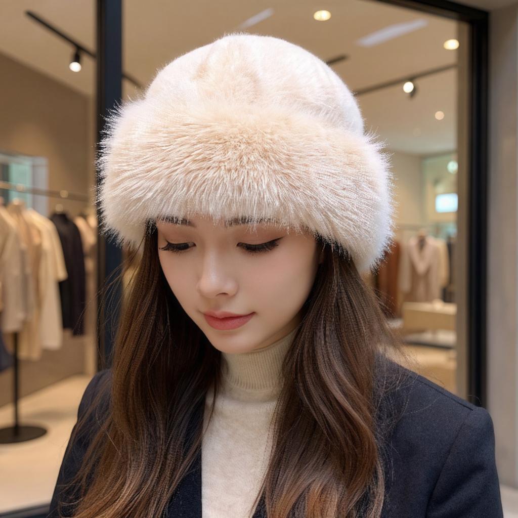 Women's Hat, Velvet, Thick, Windproof Hat, Cold Proof Hat, Warm Hat, Fisherman's Hat