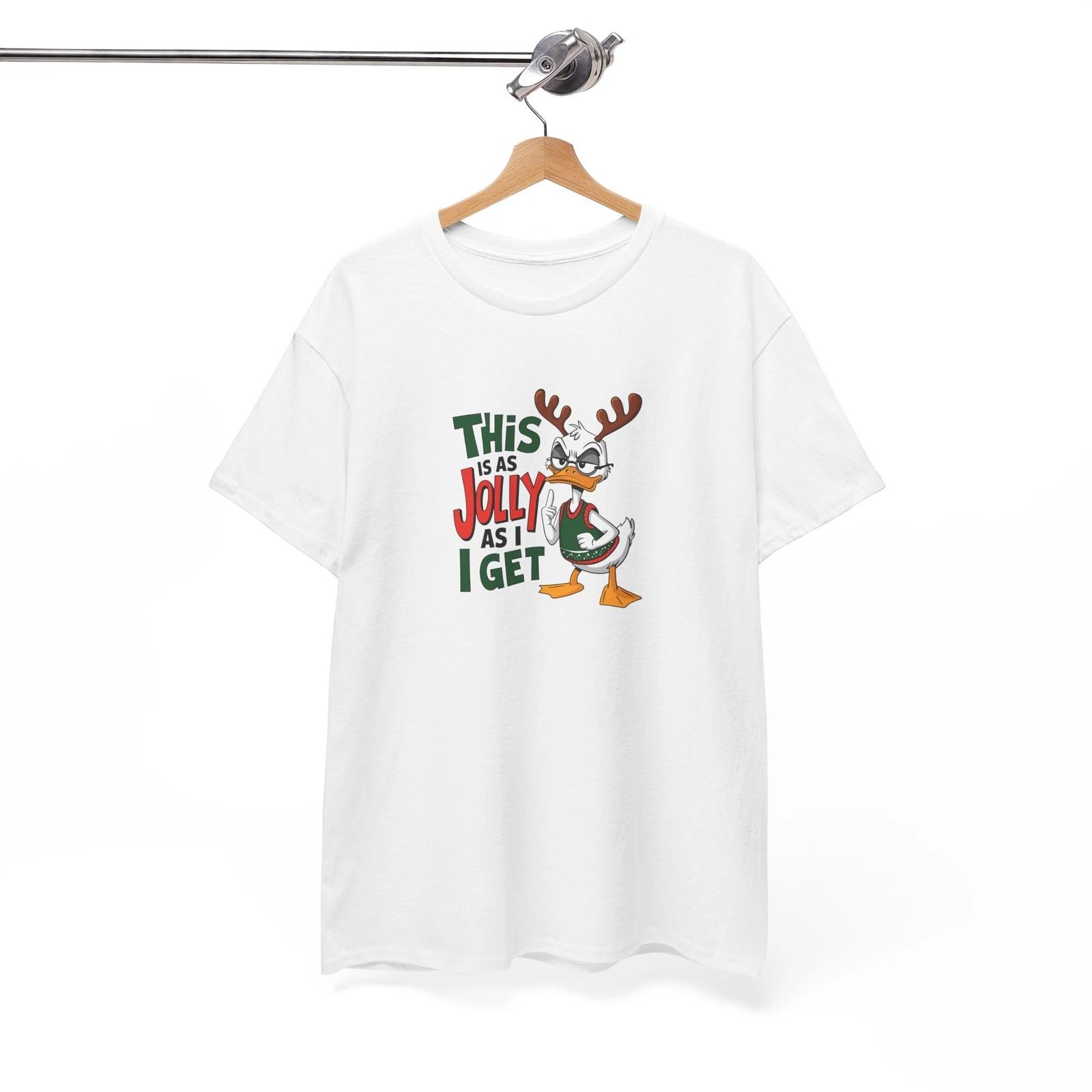 Duck T-Shirt - Drinking Ducky Tee for Fun Nights duck this is jolly as I get 2XL