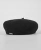 BELLOL Embroidered Wool Beret Charcoal