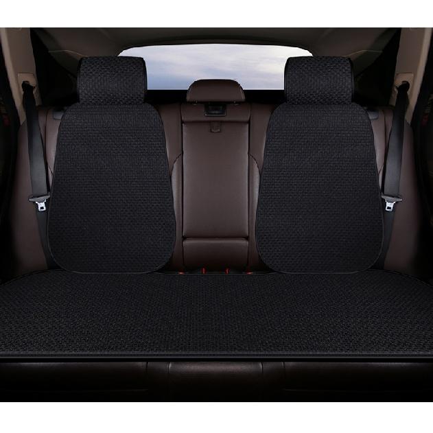 New Flax Car Seat Cover Protector Linen Front Rear Back Cushion Protection Pad Mat Backrest for Auto Interior Truck Suv