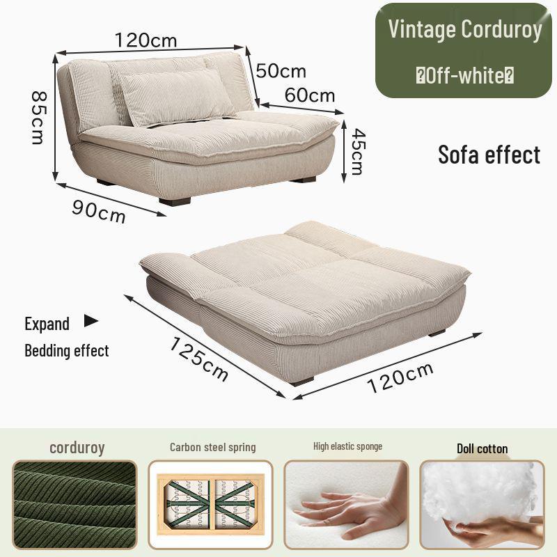 Minimalist Foldable Sailboat Sofa Bed for Home, Apartment, or Rental