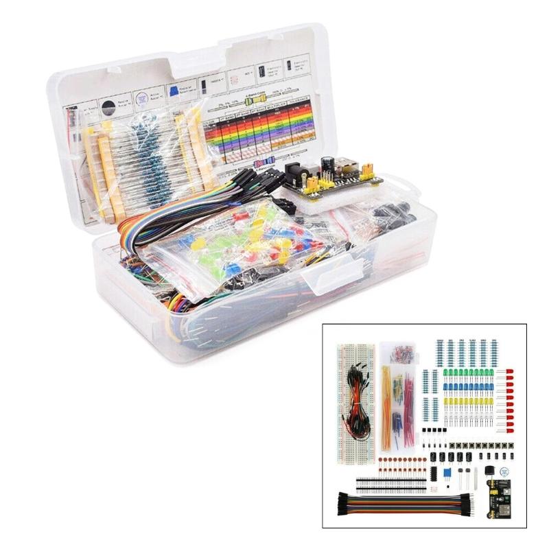 Electronic Starter Kit Comprehensive  Electronics Package 830 Hole Breadboard Learn with Tutorial and Components