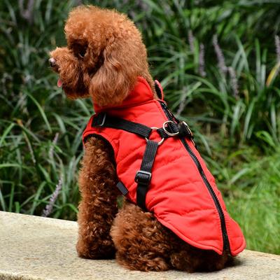 XS-XXL Bunda pro psy s postrojem Zimní zateplené oblečení pro psy pro labradora Voděodolný kabát pro velkého psa Chihuahua Francouzský buldoček Oblečení
