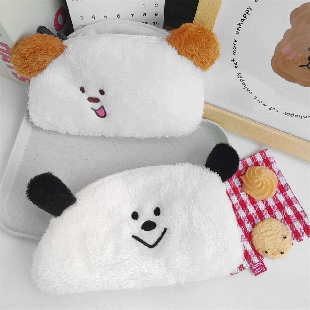 

Large Capacity Stationery Storage Bag Stuffed Bag Studnet Pen Bag School Supplies коричневий