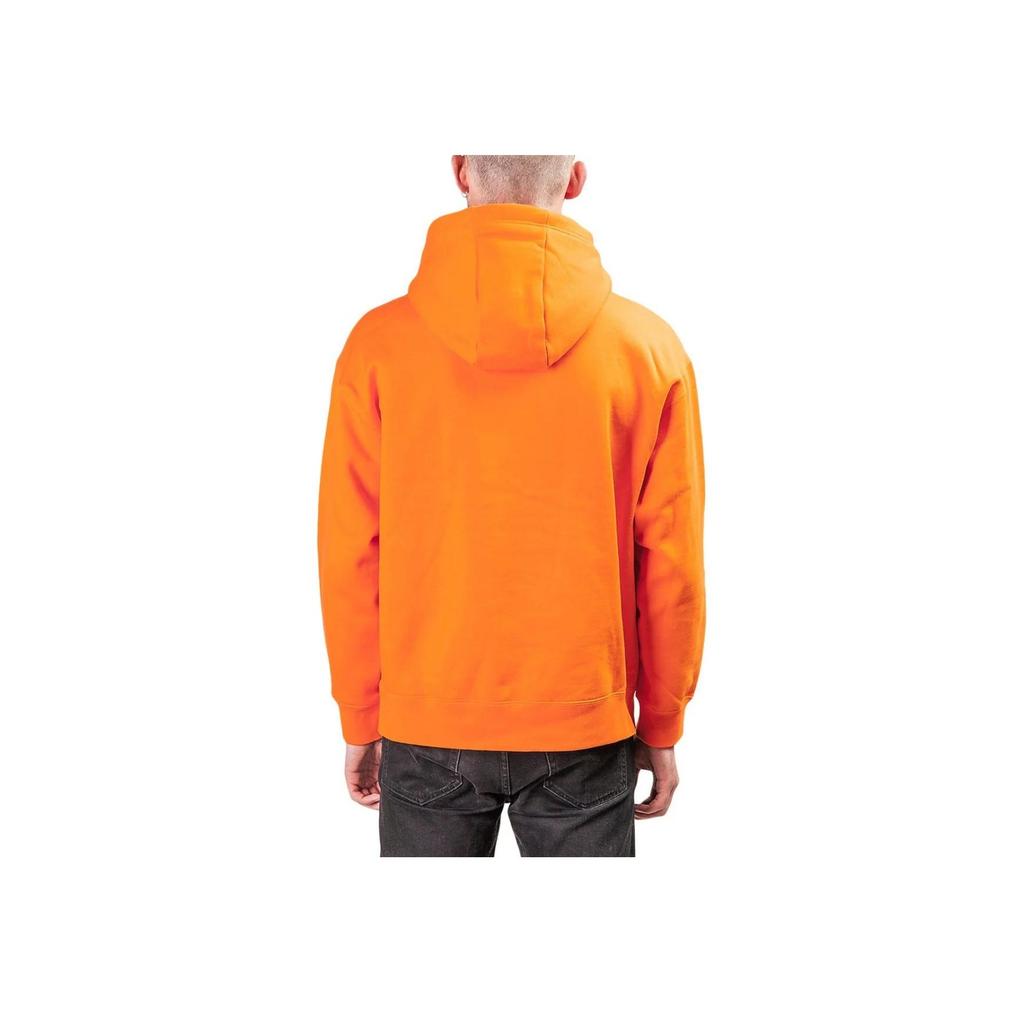 Nike Solid Color Hooded Pullover Long Sleeve Sweatshirt Men Tops Orange BQ3453-819