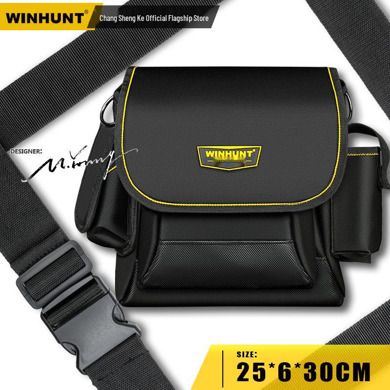

Thickened Canvas Electrician Tool Bag with Single Shoulder Strap for Network and Telecommunications Repair