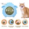 Wall Catnip Ball Toy Rotatable Catnip Ball Lick Treats Catnip Toy Sheep Shape Toy with Dust-Proof Cover for Cat Oral Health