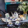 Coffee Cup Saucer Afternoon Tea Set Exquisite Bone China Water Set Light Luxury Flower Tea Cup Household Set With Tray