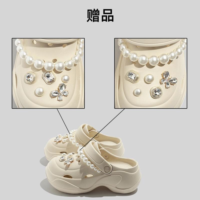 Round ball colored woven bubble shoelaces, casual shoes, slippers, hole shoes, flower shoes, breathable and non-slip soft soles