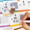 85Pcs Engaging Multiplication Learning Card Erasable Multiplication Flashcards Portable Math Learning Aid For Preschool