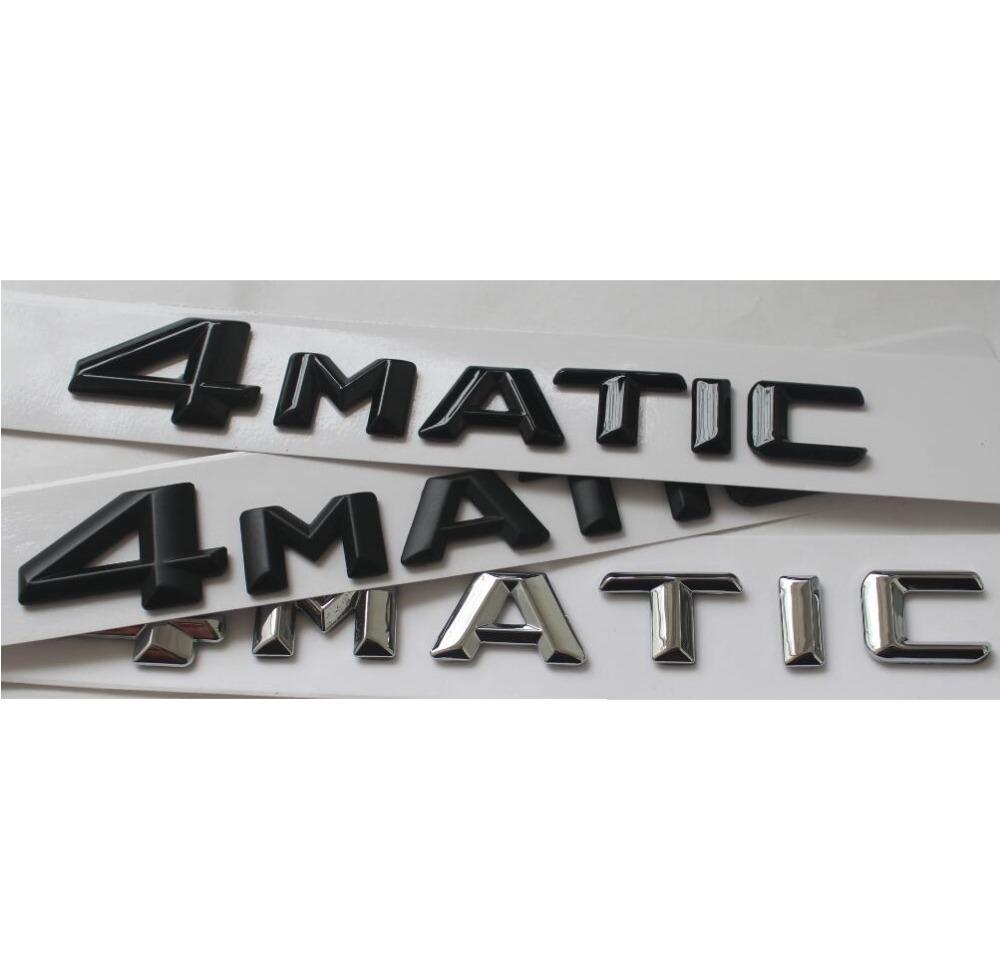 3D Matt Black Trunk Letters Emblems Badges Sticker for Mercedes Benz W176 A35 A45 A180 A200 A220 A250 A260 A280 4MATIC AMG