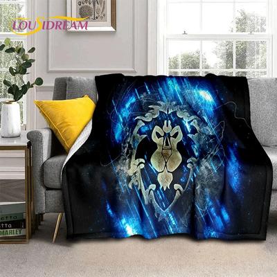 3D Hra World of Warcraft WOW Lich King DH Deku, Měkká přehozová deka pro Domov Ložnici Postel Pohovku Piknik Cestování Kancelář Kryt Děti
