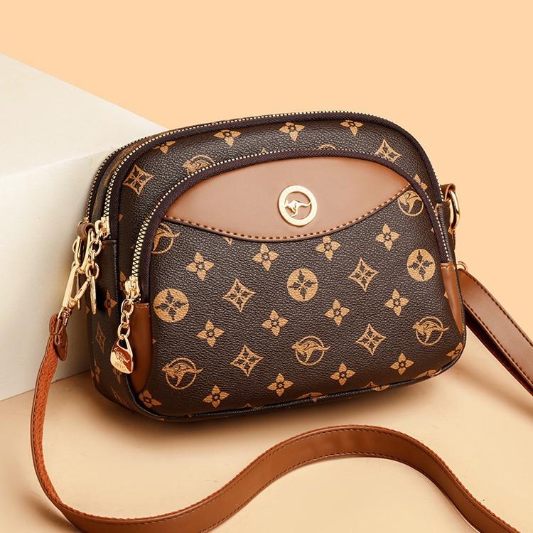 Women's Shoulder Bag New High-end Retro Vintage Floral Middle-aged Women's Mom Bag Versatile Crossbody Bag