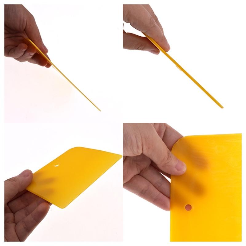 9Piece Automotive Body Adhesive Scrapers Plastic Scrapers 4/5/6Inch Set for Putty Application Surfaces Smoothing
