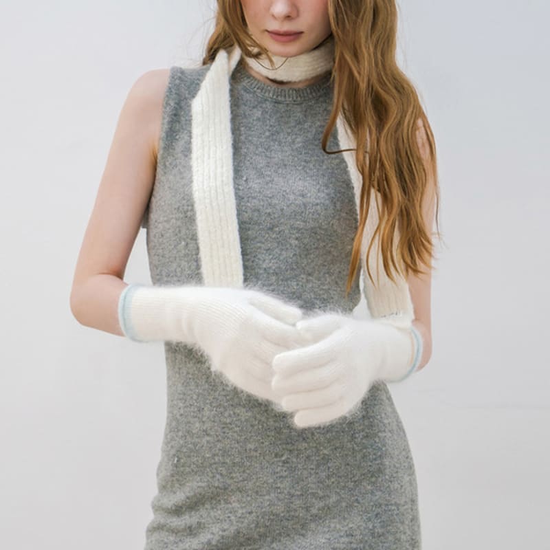 Meminn Heritage Angora Fingerhole Long Gloves 8clolors