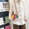 Rainbow Umbrella Bag With Pu Material For Street Style Daily Use