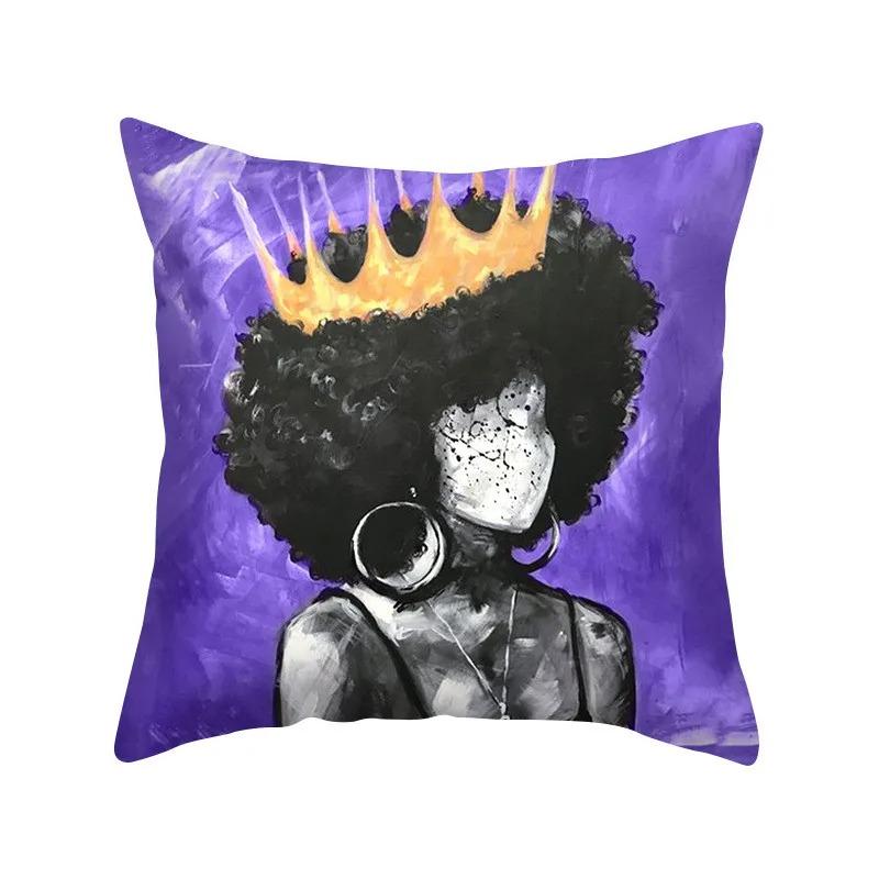Purple Style Pillowcase Living Room Office Home Pillowcase Car Ornaments