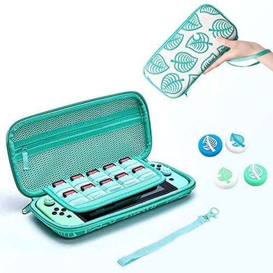 Switch case N-Switch OLED model compatible Animal Crossing X-Gun Nintendo cute dustproof waterproof shockproof convenient carrying storage bag outings