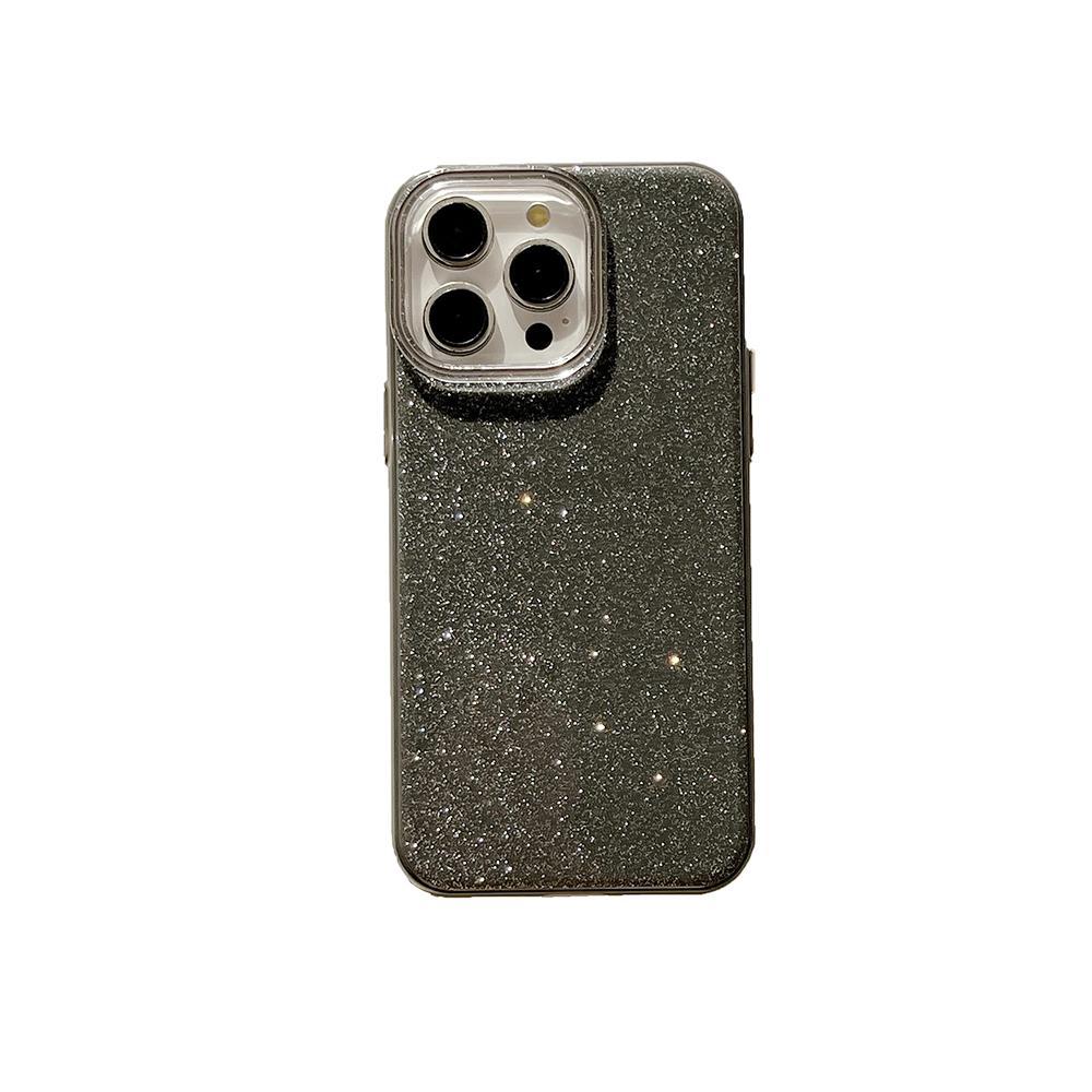 Luxury Glitter Candy Color Hybrid Case For iPhone 17 Air 16 16E 15 14 13 12 11 Pro Max Plus Hard Back Cover Silicone Soft Shell