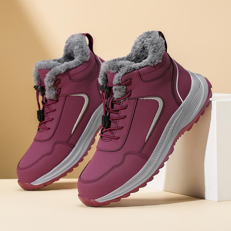 

Мужские и женские мягкие эластичные зимние теплые утепленные сноубутсы на толстой подошве, нескользящие, износостойкие, для активного отдыха на открытом воздухе, спортивные хлопковые ботинки 41